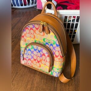 Coach Rainbow Signature Backpack